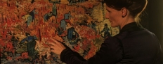Anna Boch looking at painting Vincent Van Gogh